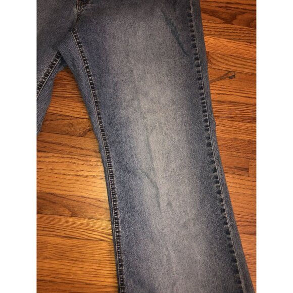 Angels Women's Embellished Butterfly Embroidery Baggy Jeans Faded Size 18 - Picture 10 of 16